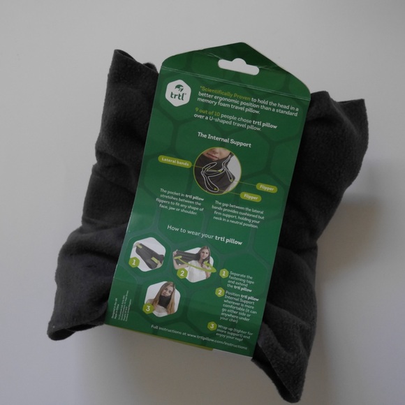 Trtl travel neck pillow in gray - Picture 2 of 4